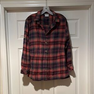 Columbia Plaid Button-Up Shirt